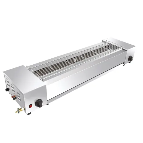 Industrial-Grade Gas Anthracitic BBQ Grill for Commercial Kitchens