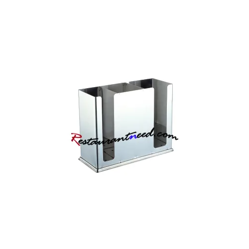 Stainless Steel Triple-pane Square Chopstick Container