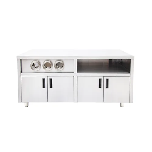 Center Island with 3 Cup Dispenser