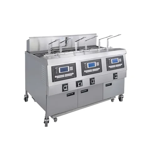 Electric 3-Tank 6-Basket Open Fryer