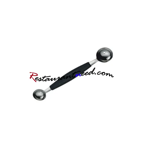 Stainless Steel Double Heads Melon Baller With Plastic Handle