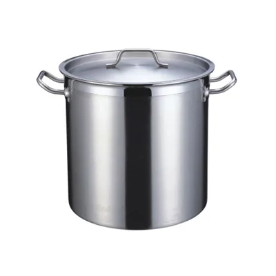 Stainless Steel Durable Thicker-Bottom Stock Pot With Cover