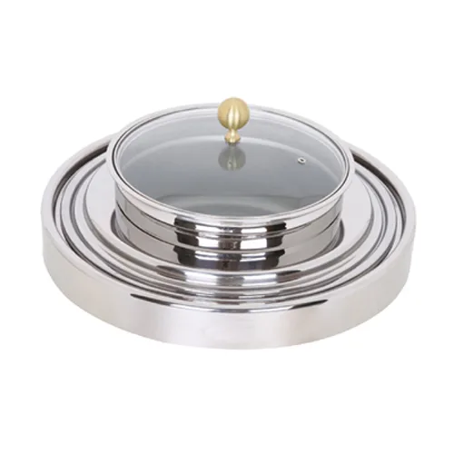 Electric Built-in Round Roll Top Soup Station With Single Food Pan