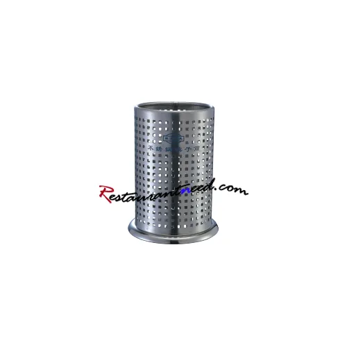 Stainless Steel Round Chopstick Container With Square Hole