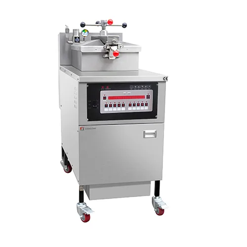 Electric Pressure Fryer With Computer Version Panel And Oil Filter System