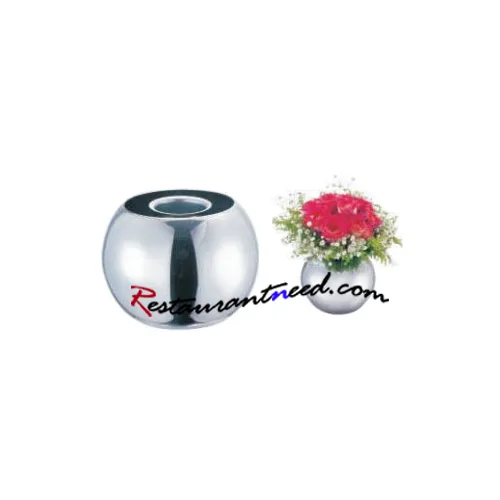 Stainless Steel Globular Vase