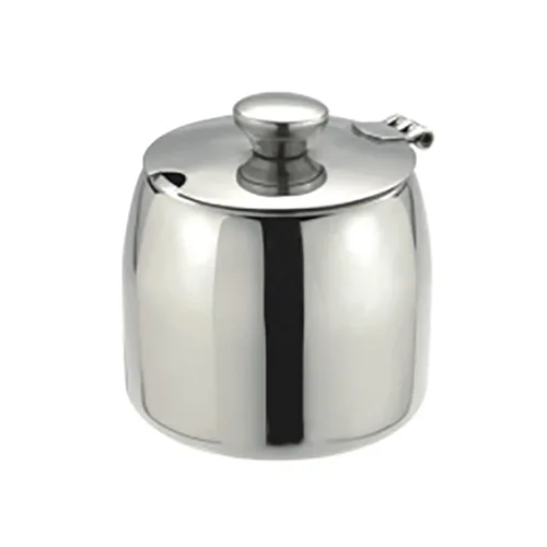 350ml Stainless Steel Globular Sugar Bowl With Three Supports