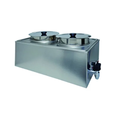 Electric Food 2 Round Pans Warmer With Tap