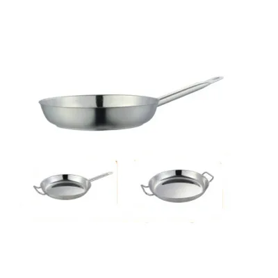 Stainless Steel Composite Bottom Frying Pan With Single Handle