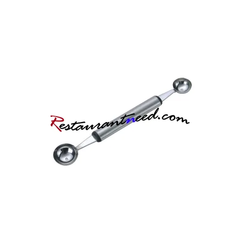 Stainless Steel Double Heads Melon Baller With Steel Handle