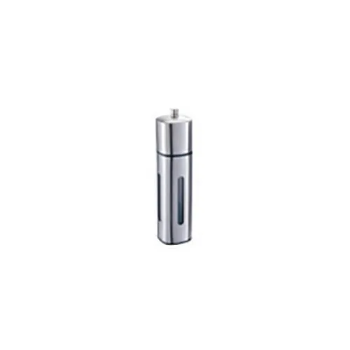Stainless Steel Square Shaped Pepper Mill With Vertical Window