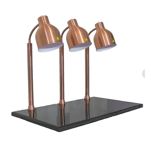 Gilt 3 Heating Lamps Carving Station(Silver/Golden)