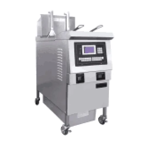 Gas Automatically Lift Open Fryer 1 Tank 2 Basket