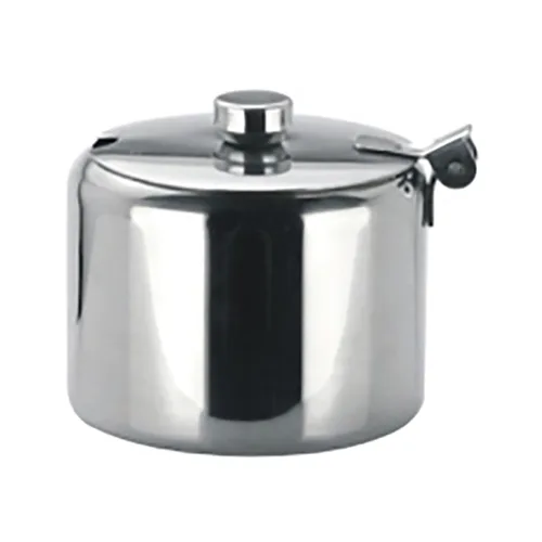 200ml Stainless Steel Sugar Bowl With Hinged Lid