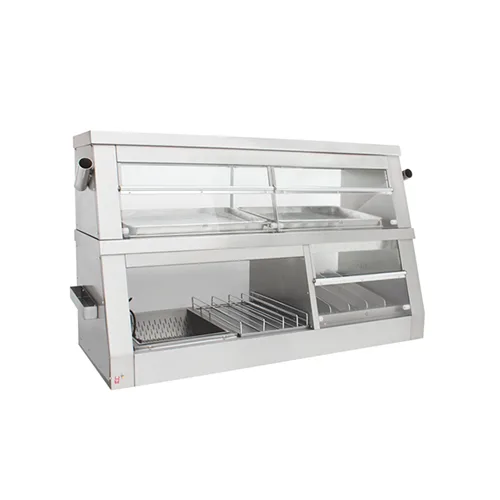 1.5m 2-Layer Countertop Display Warmer