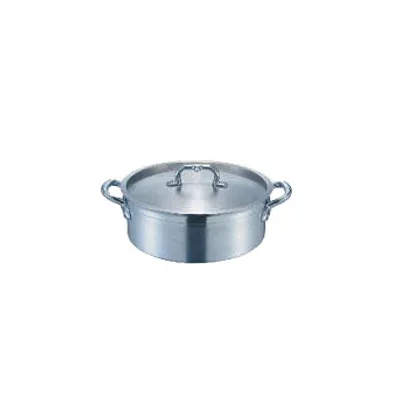 European Style Composite Bottom Aluminium Rondeau Pan With Cover