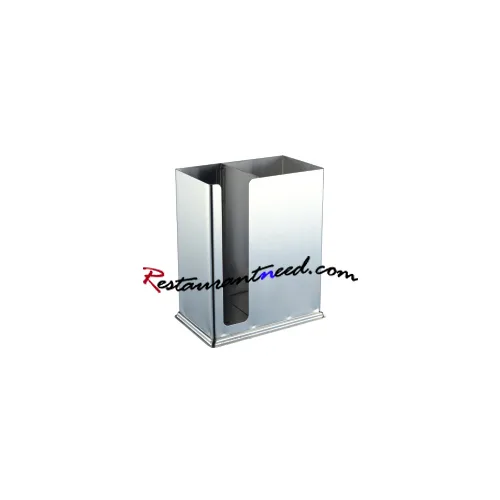 Stainless Steel Double-pane Square Chopstick Container