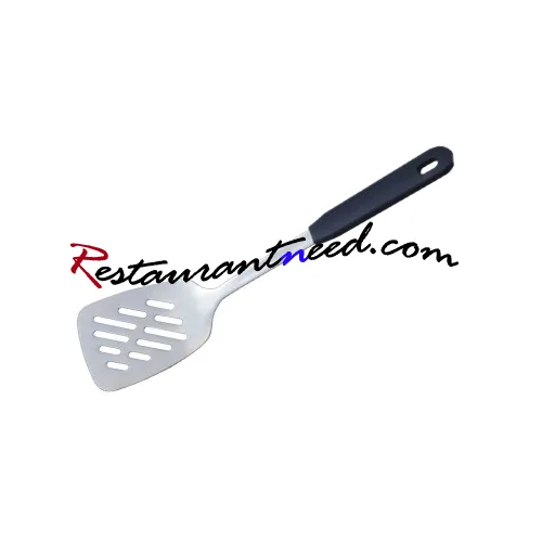Stainless Steel Slotted Turner With Plastic Handle