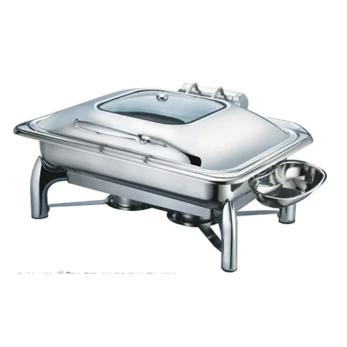 Full Size Chafing Dish W/Glass Window Lid