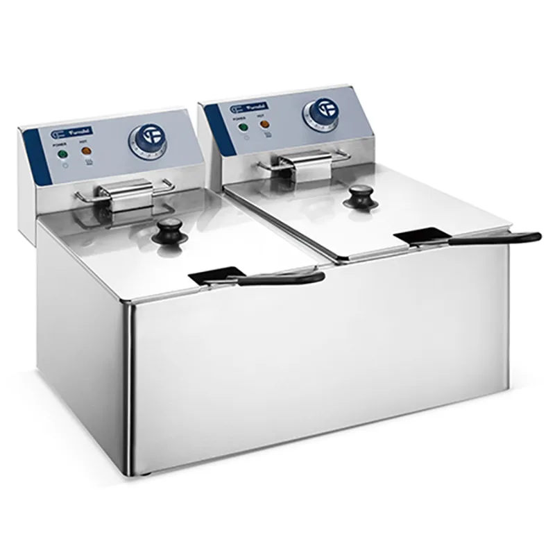 8L*2 2-Tank Electric Fryer for Commercial Kitchens