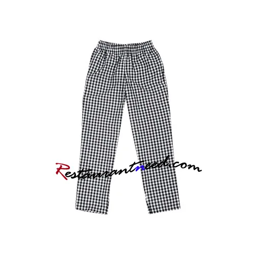 Male Checked Chef Trousers